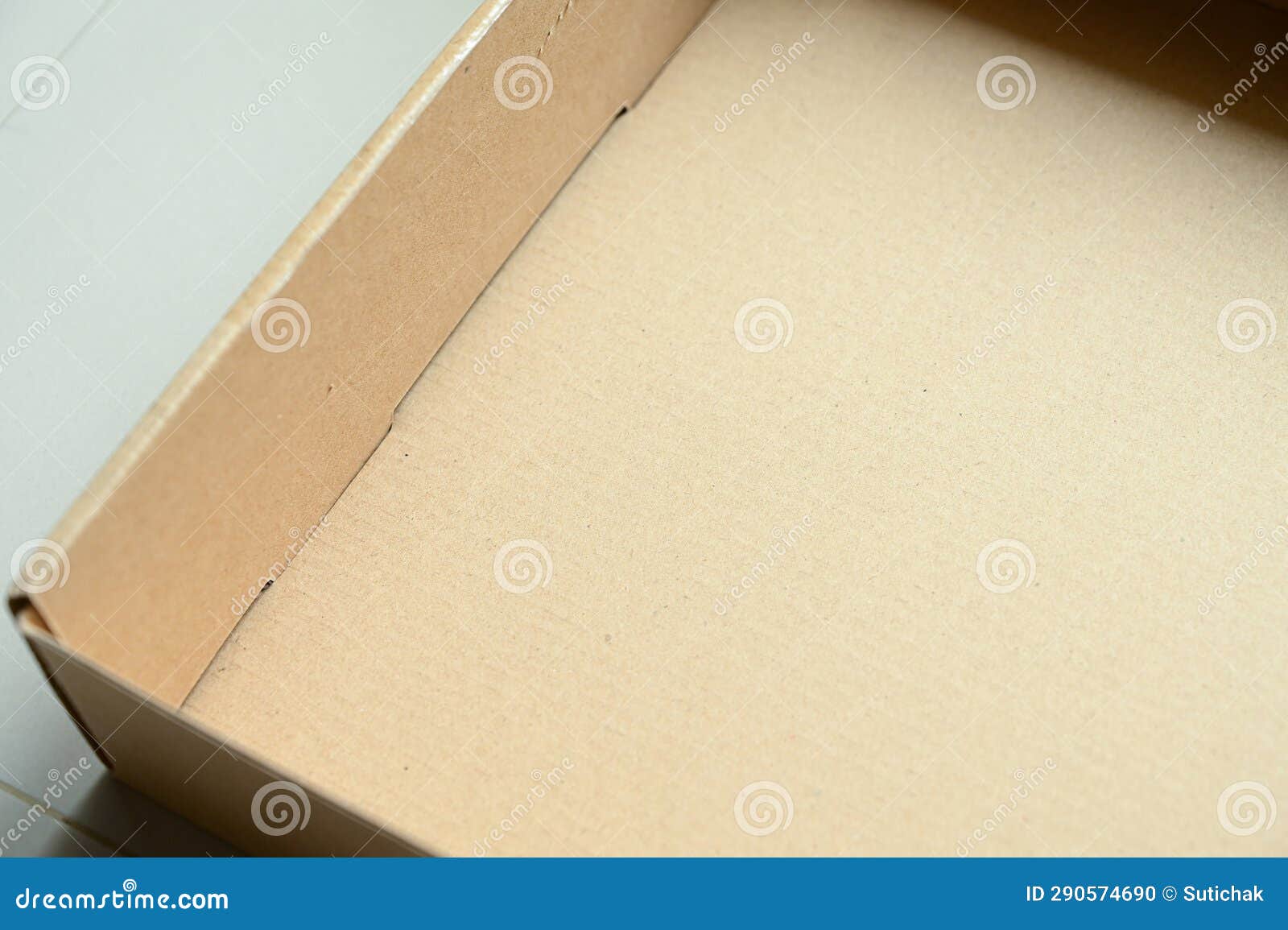 Close Up Brown Paper Box Packaging for Design Stock Photo Image of