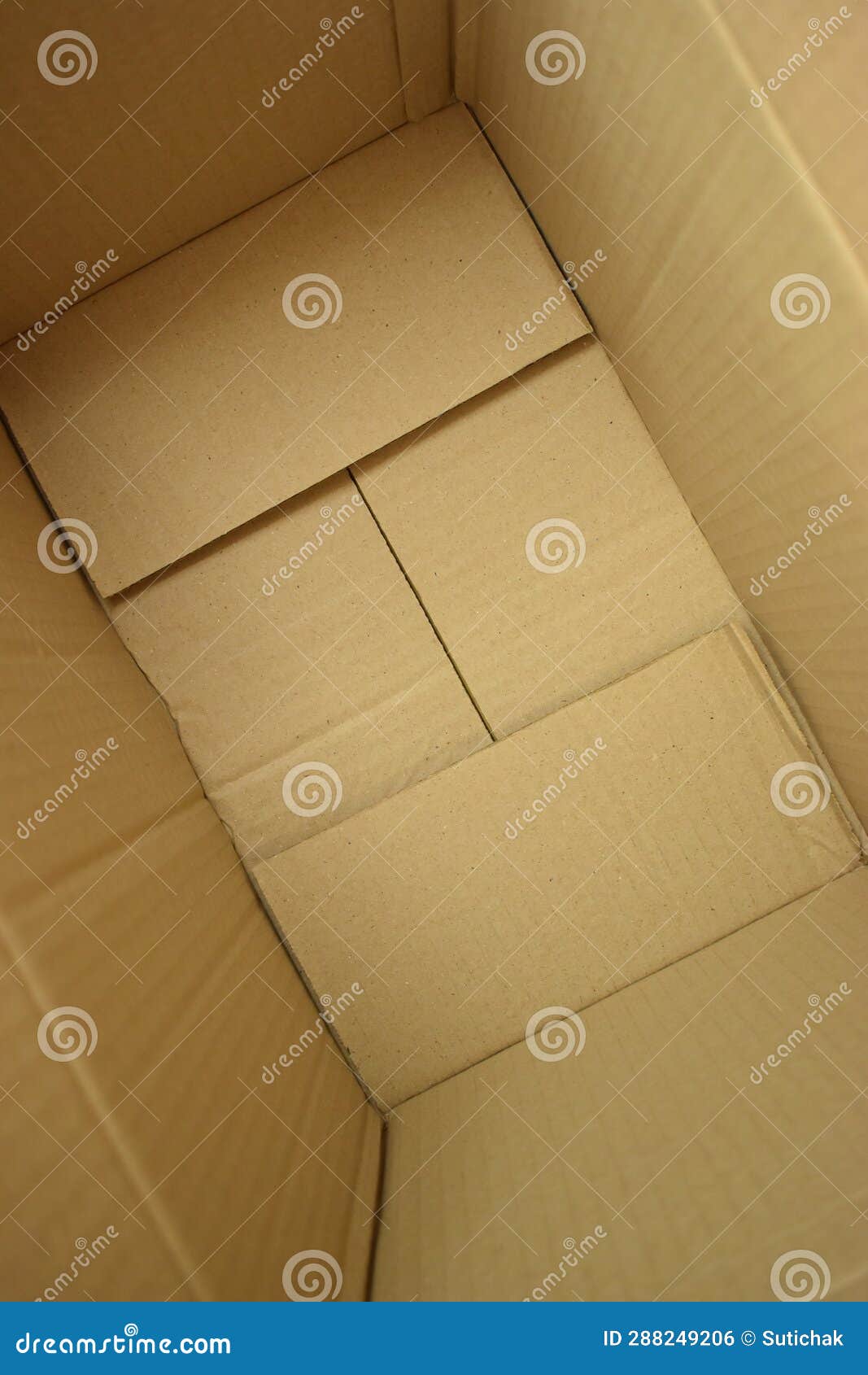 Close Up Brown Paper Box Packaging for Design, Paper Industry Stock