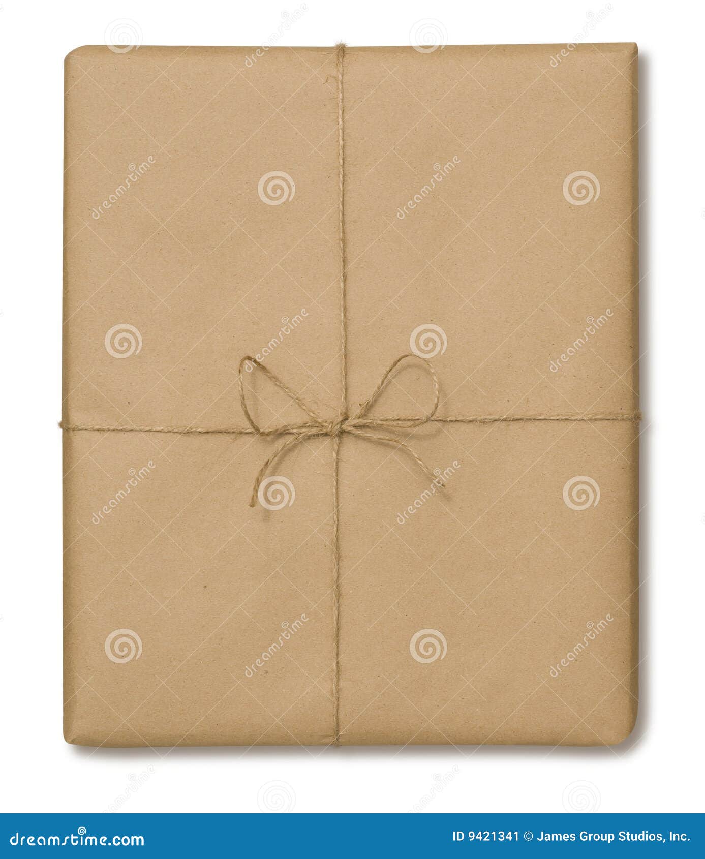 Brown Paper Package stock image. Image of twine, wrapped 9421341