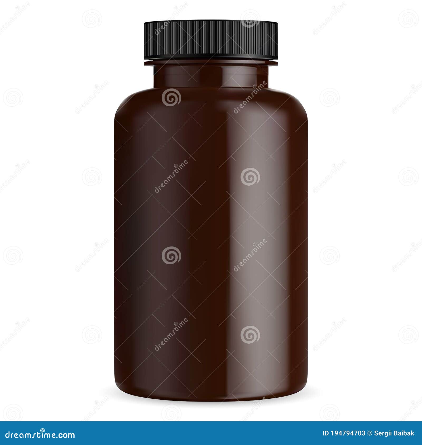 Download Brown Pill Bottle Mockup Capsule Vial Supplement Stock Vector Illustration Of Health Glass 194794703