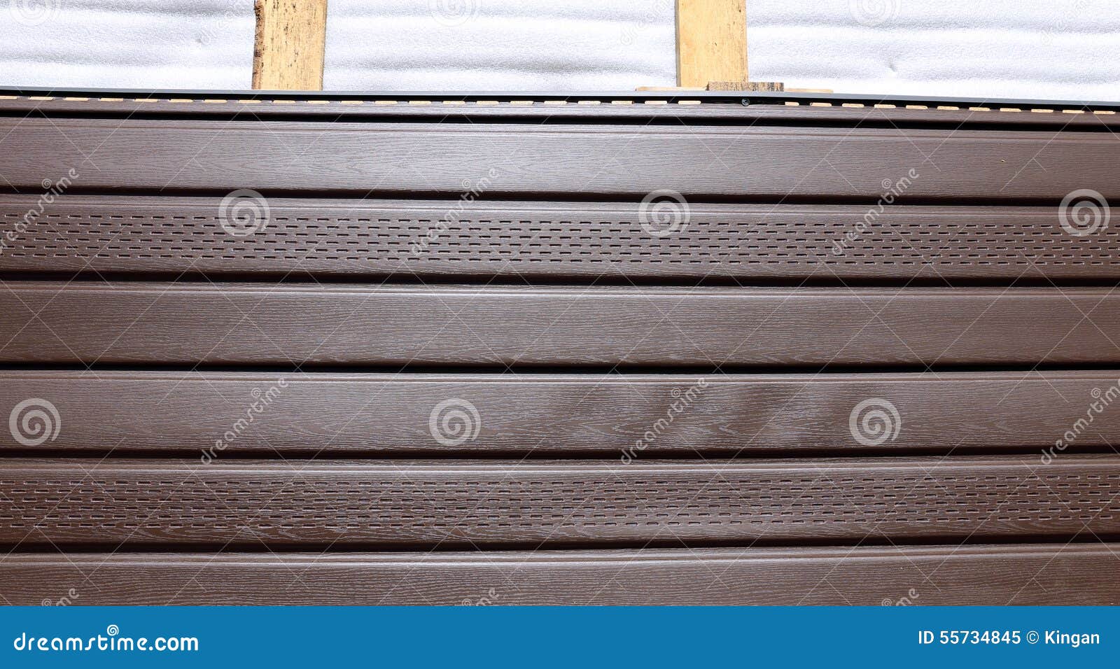Brown plastic siding stock image. Image of assembly, materials 55734845
