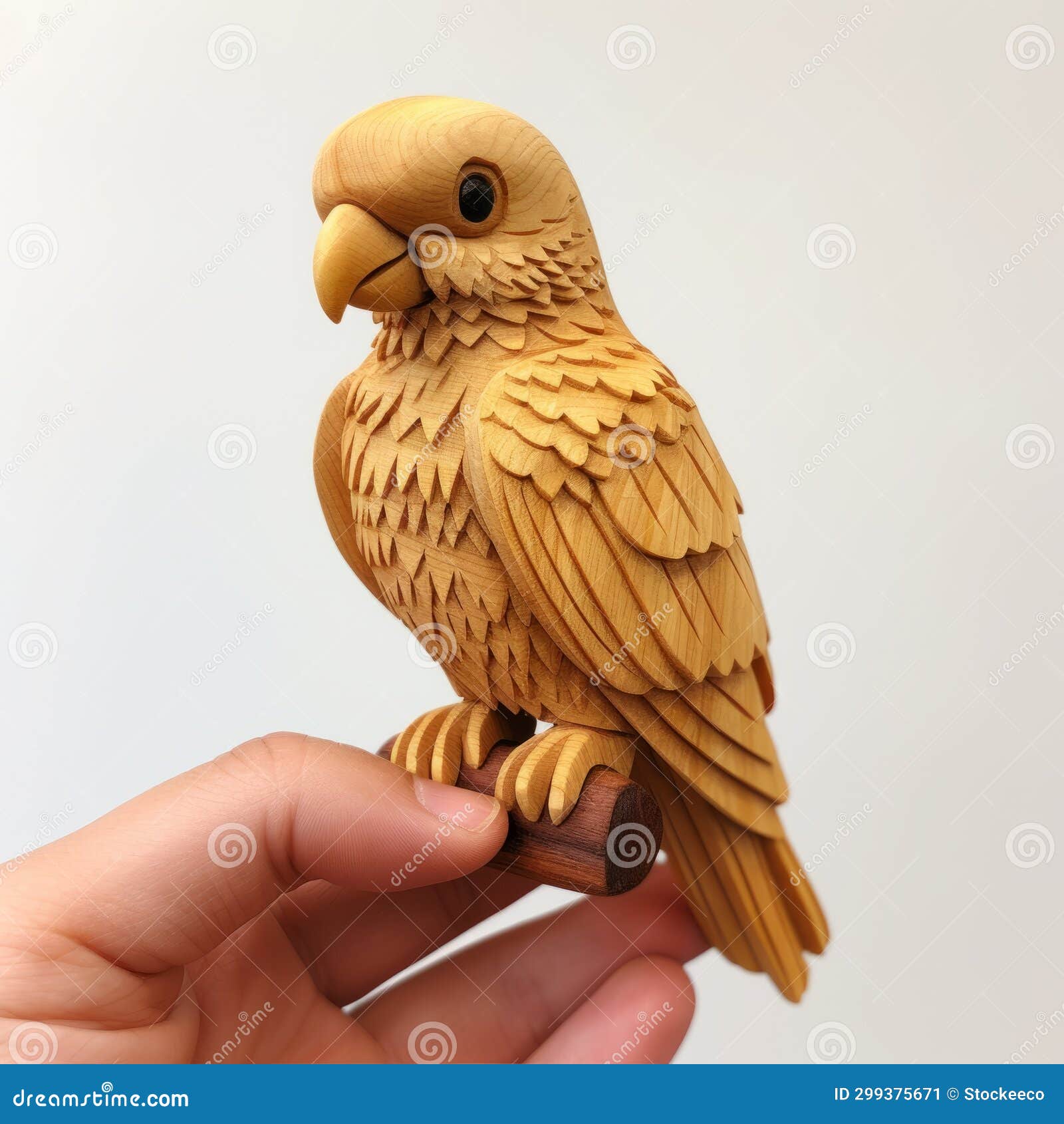 handcrafted wooden parrot: whistlerian style with eye-catching details