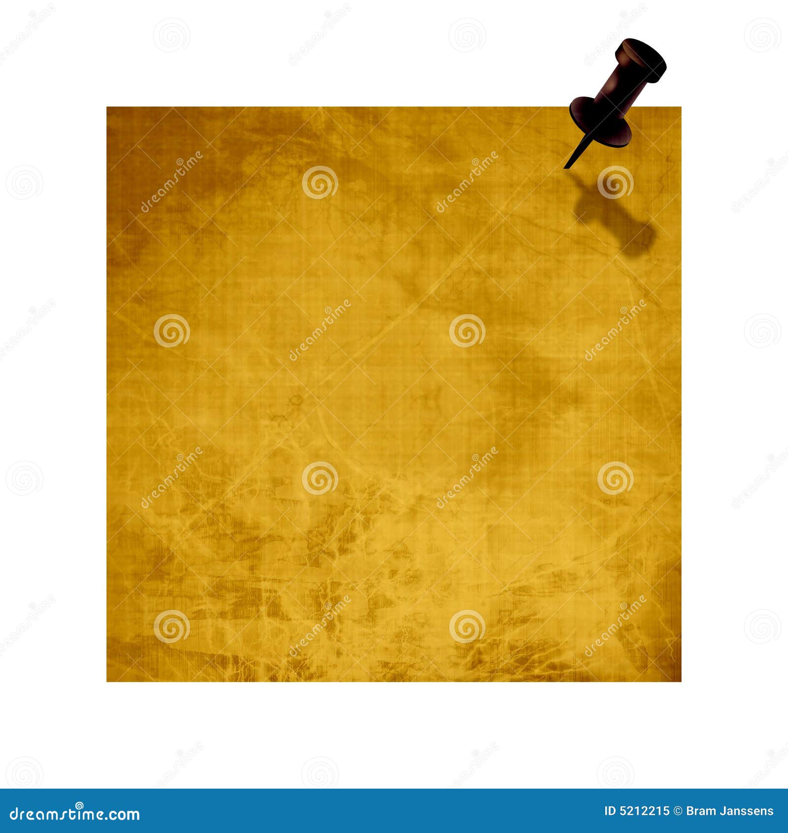 Brown post it stock illustration. Illustration of note 5212215