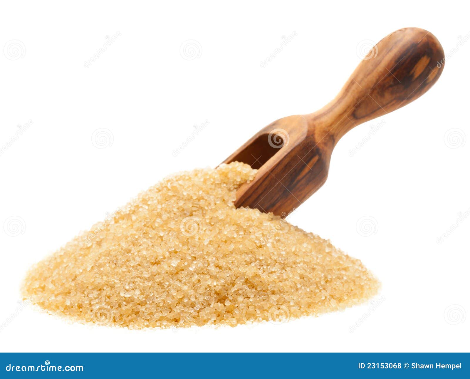 Brown raw cane sugar stock photo. Image of white, wooden 23153068