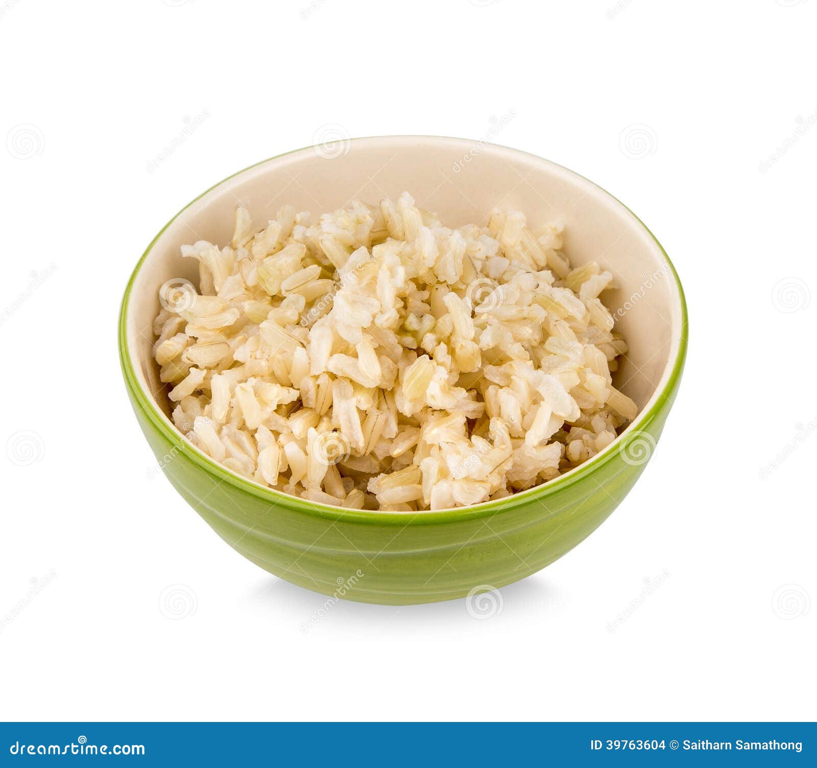 Brown rice in a cup stock photo. Image of isolated, wild 39763604