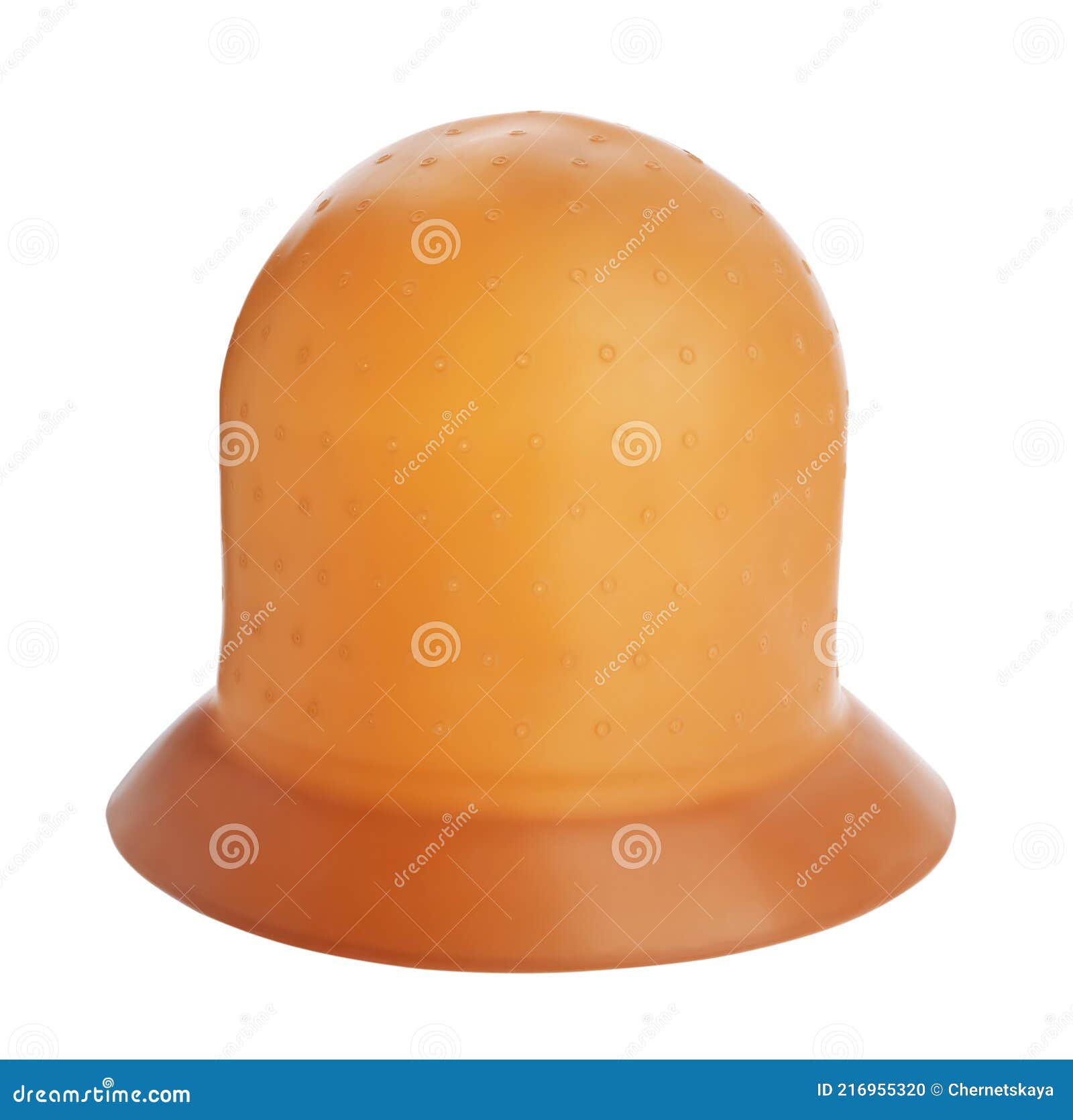 Brown Rubber Shower Cap Isolated on White Stock Photo Image of care