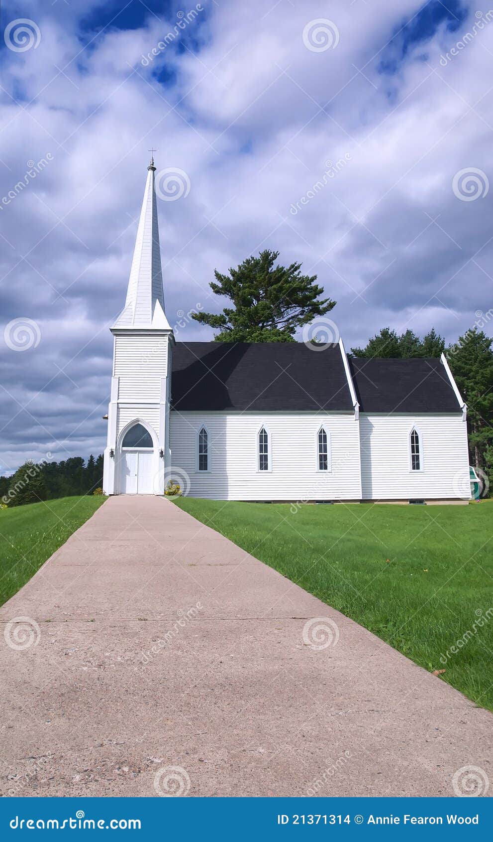 Brown S Yard Church, New Brunswick Stock Photo Image of landscape