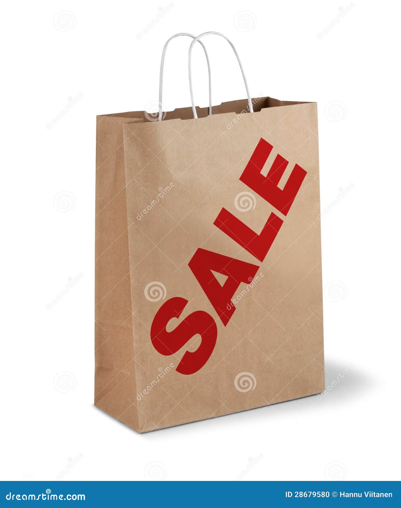 Brown Sale Paper Bag Stock Photo - Image: 28679580