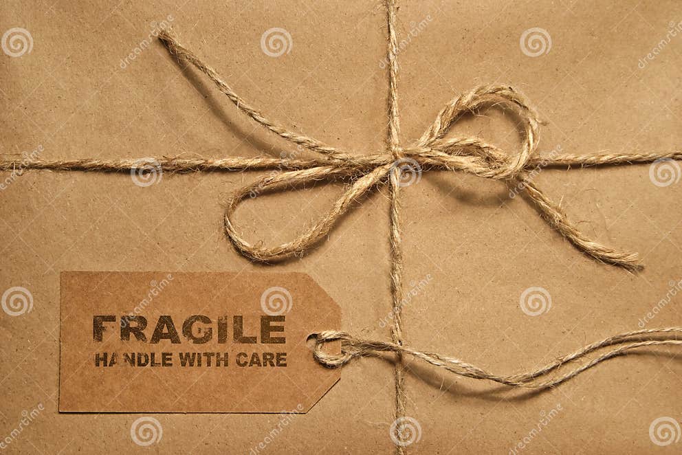 Brown shipping parcel stock photo. Image of twine, objects 11891930