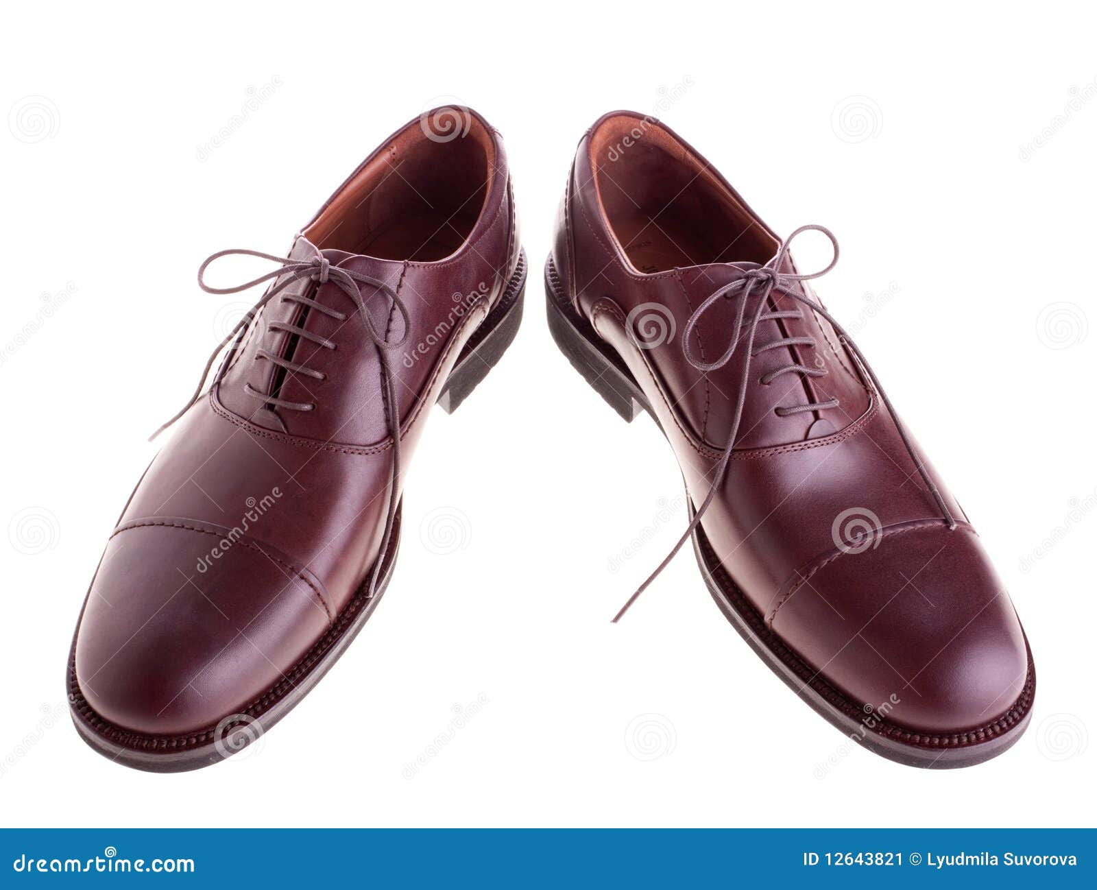 Brown shoes stock image. Image of casual, lace, business - 12643821