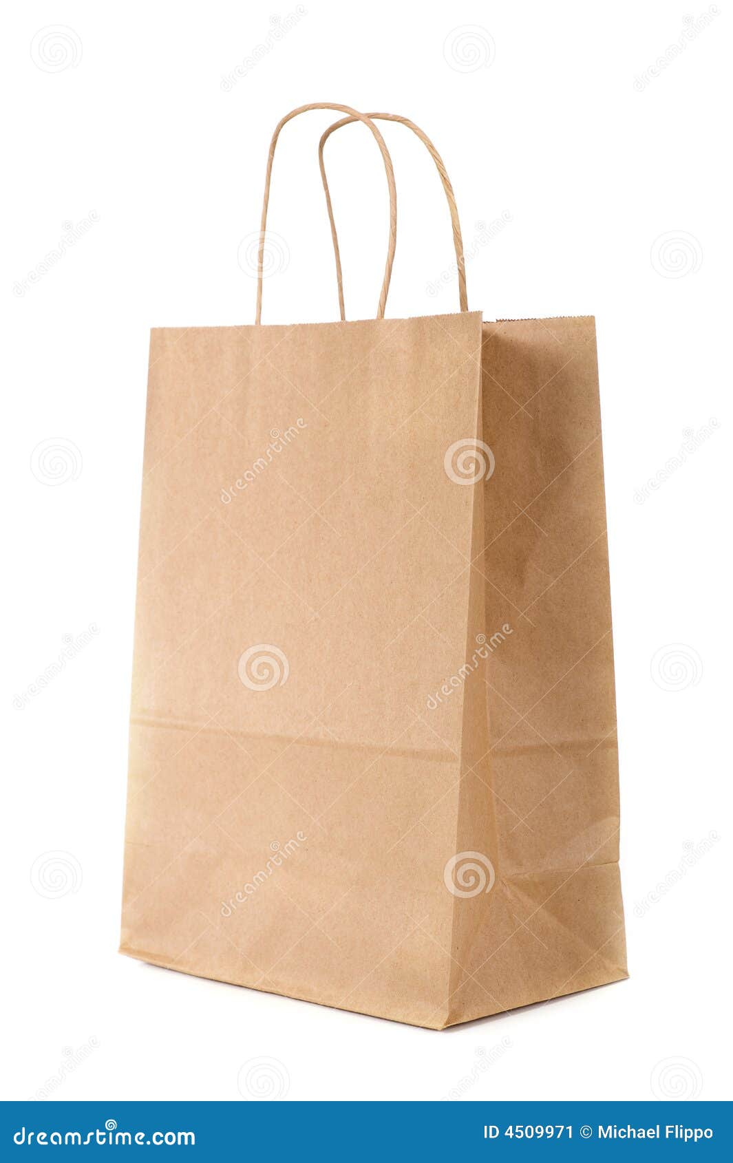 Brown Shopping bag stock image. Image of blank, space - 4509971