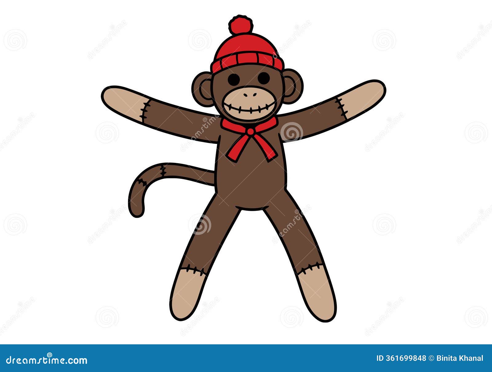 Sock Monkey Stock Illustrations – 137 Sock Monkey Stock Illustrations,  Vectors \u0026 Clipart - Dreamstime, image size:1600x1210
