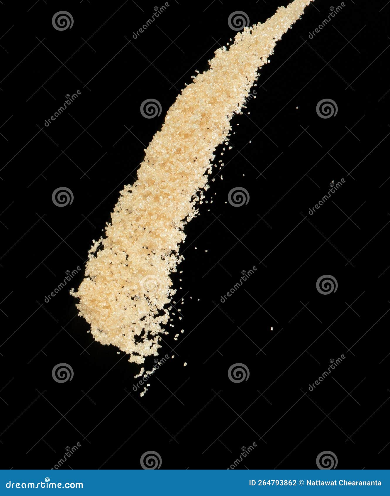 Brown Sugar Flying Explosion, Brown Grain Sugar Explode Abstract Cloud