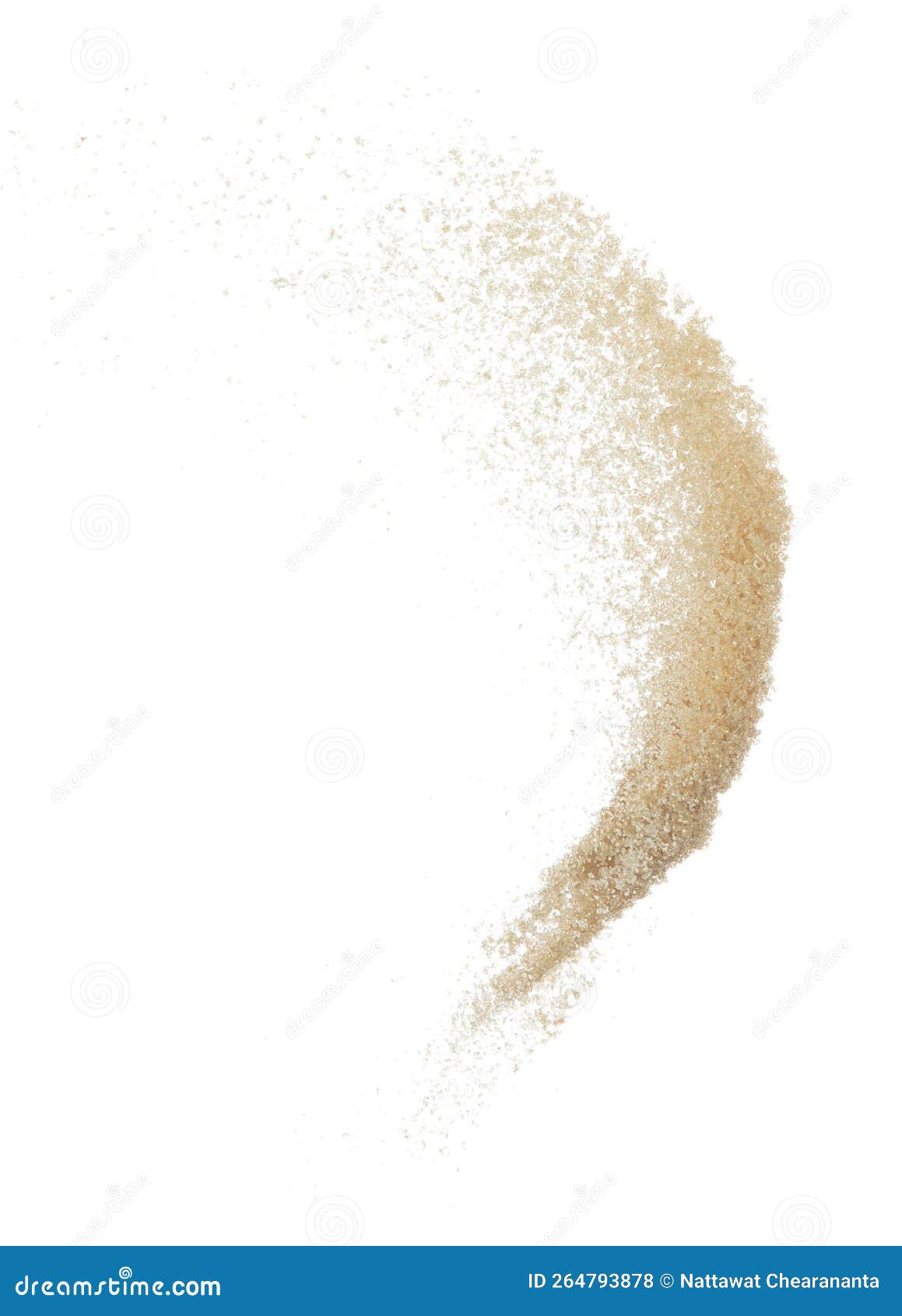 Brown Sugar Flying Explosion, Brown Grain Sugar Explode Abstract Cloud