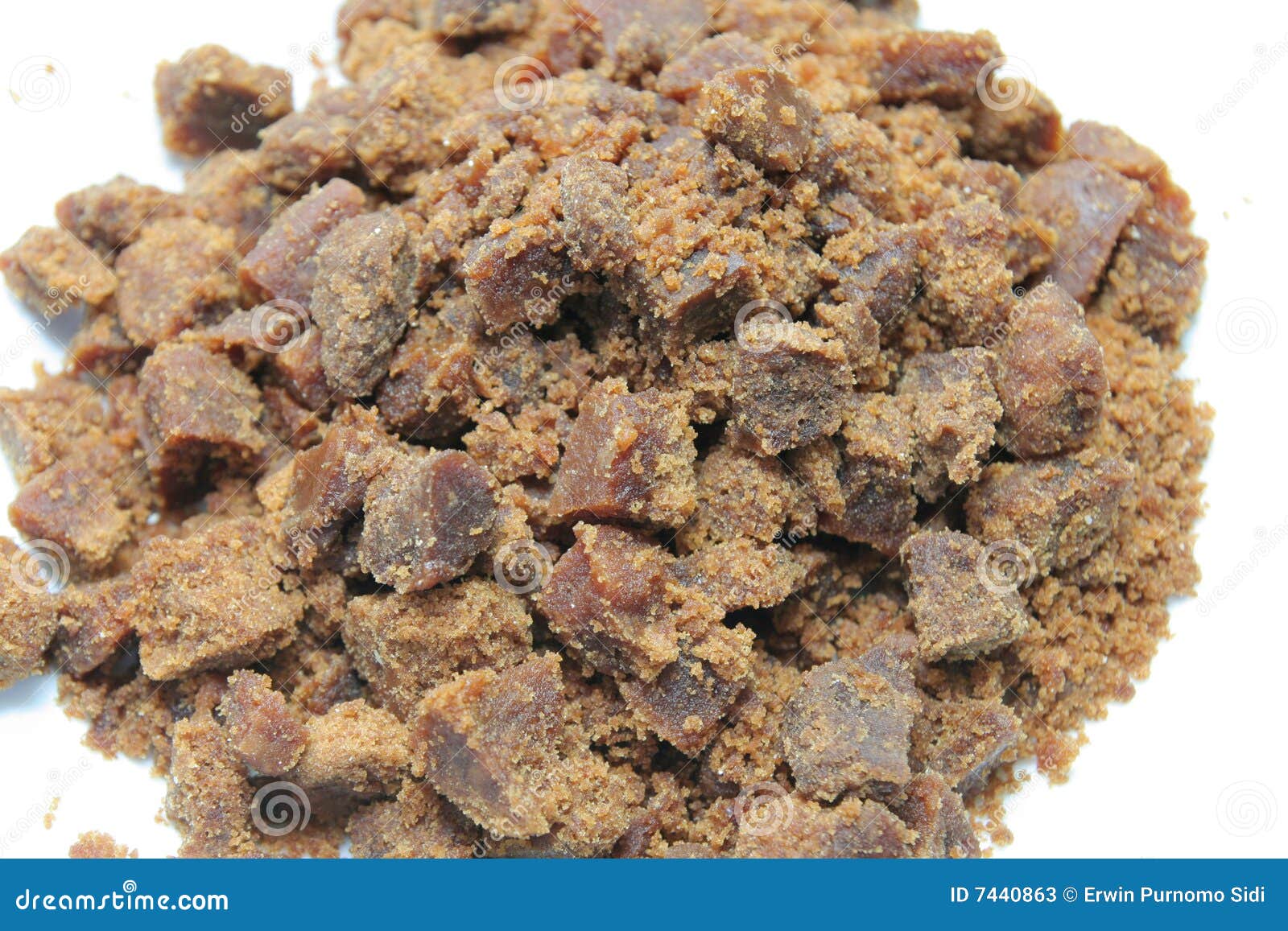 Brown sugar or palm sugar stock image. Image of isolated 7440863