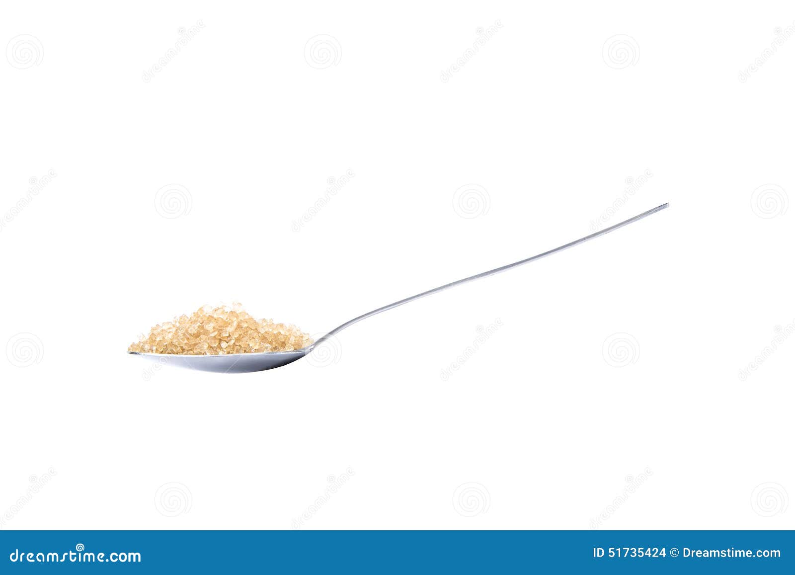 Brown sugar on teaspoon stock photo. Image of teaspoon 51735424