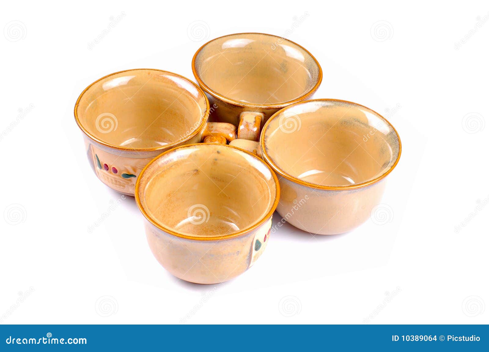 Brown tea cups stock photo. Image of drink, kids, teawhite 10389064