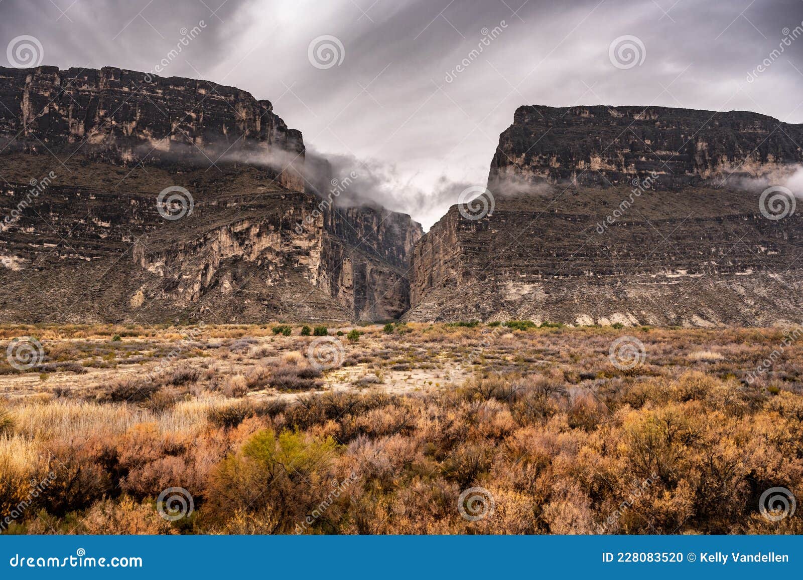 brown valley below santa elena canyon