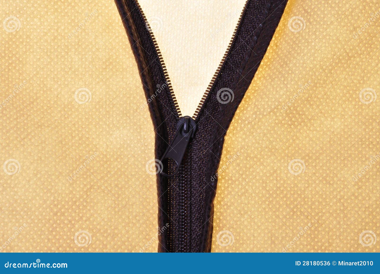 Brown zipper stock photo. Image of fragment, structure 28180536
