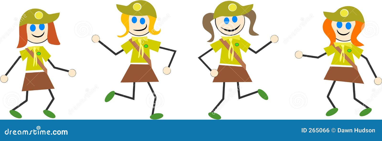Brownie kids stock illustration. Illustration of happy 265066
