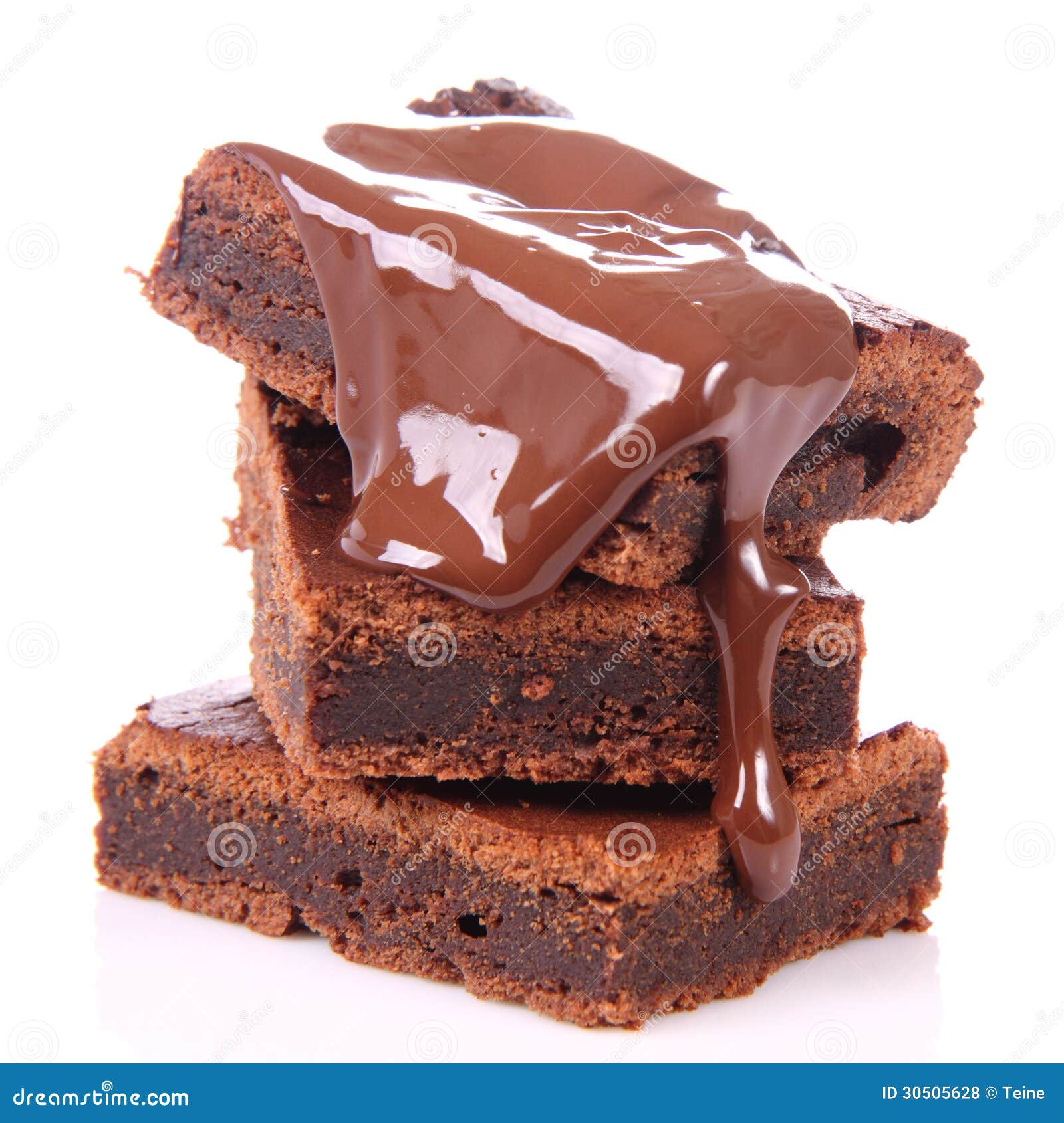 Brownie stock photo. Image of custard, sauce, food, bake 30505628