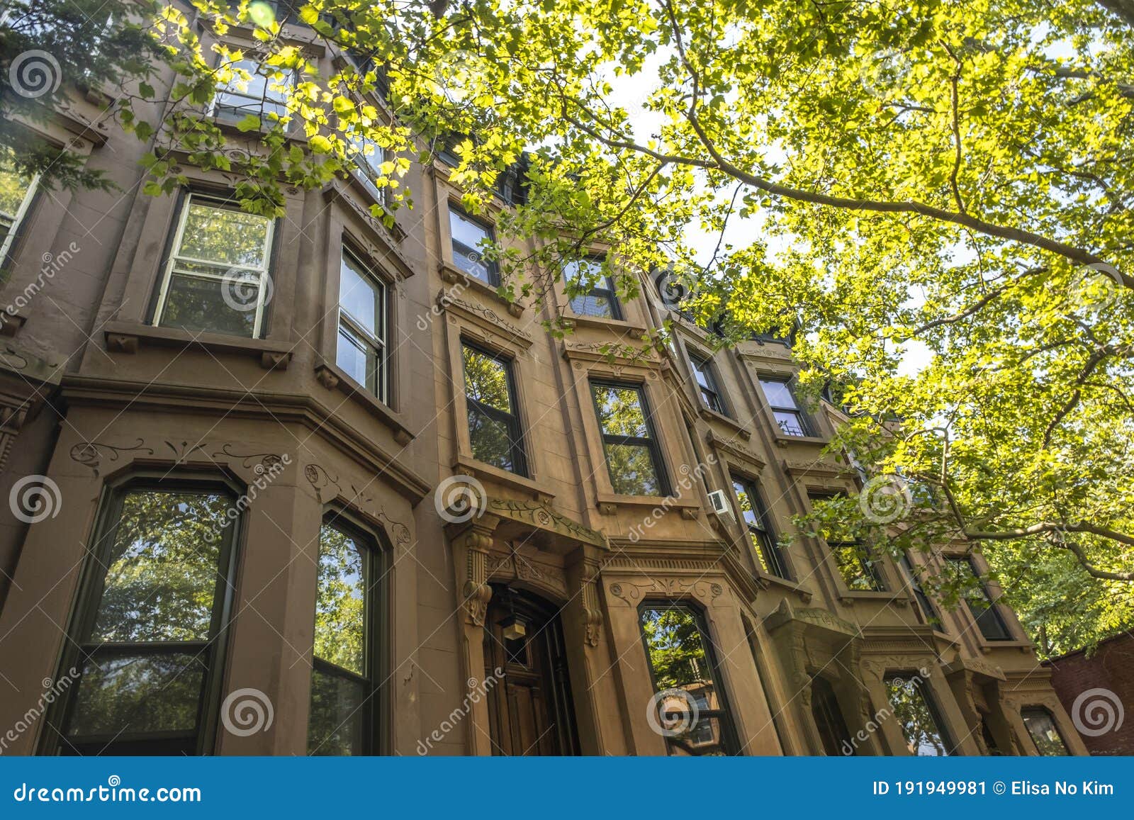 Brownstones of New York stock image. Image of brooklyn 191949981