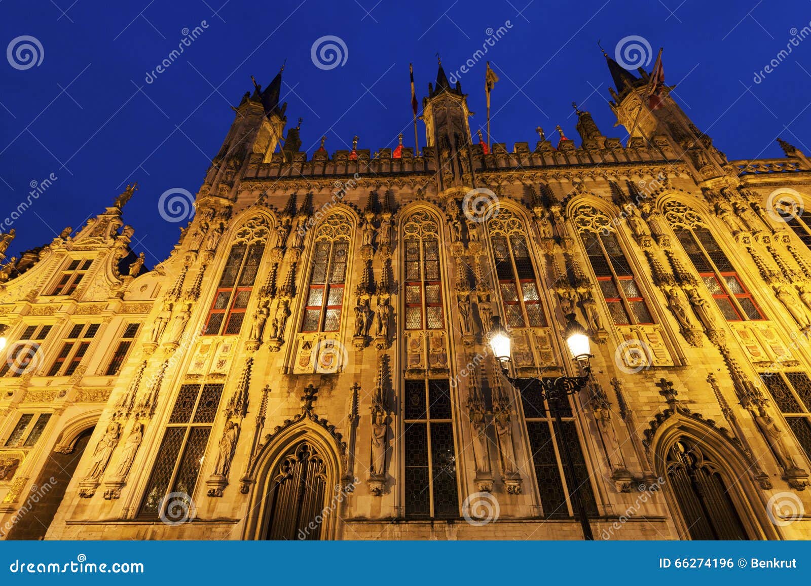 bruges city hall on burg square