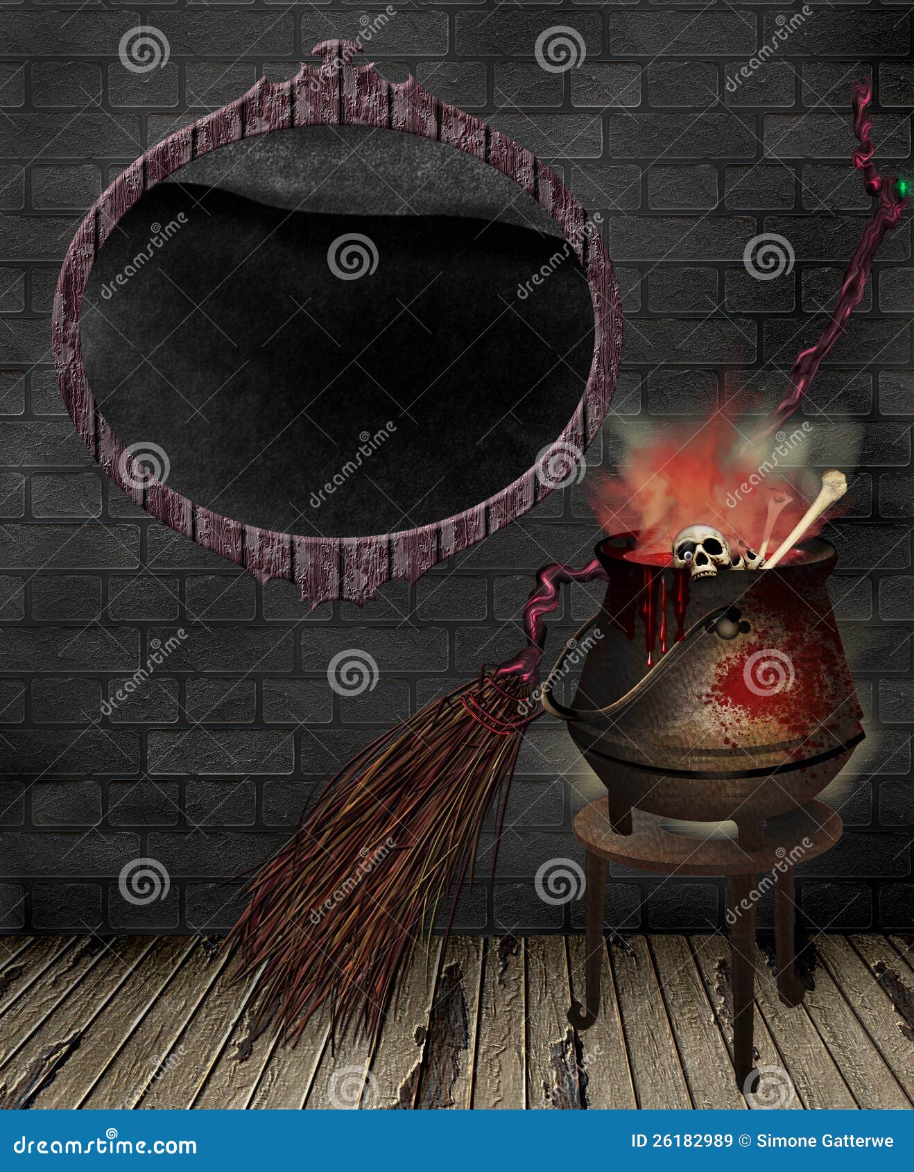 Bruja de la cocina stock de ilustración. Ilustración de halloweens