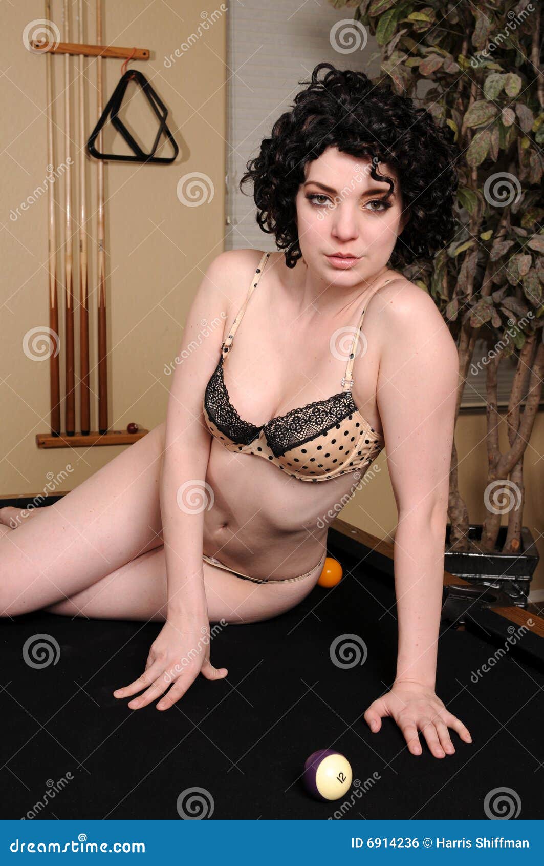 Brunette stock photo. Image of young, curly, beautiful - 6914236