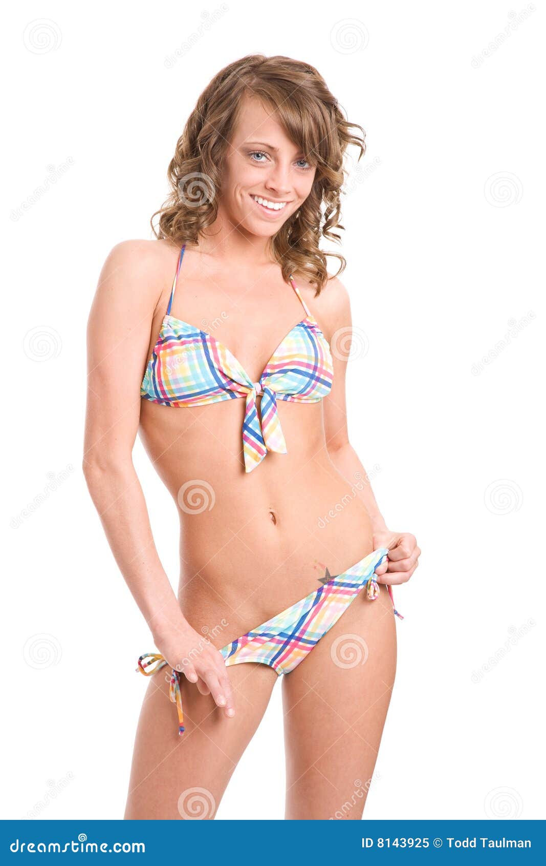 Brunette in Bikini stock image. Image of adult, natural - 8143925