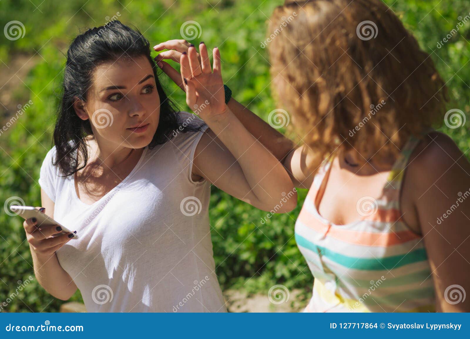 Being surpised and scared stock photo. Image of messaging 127717864