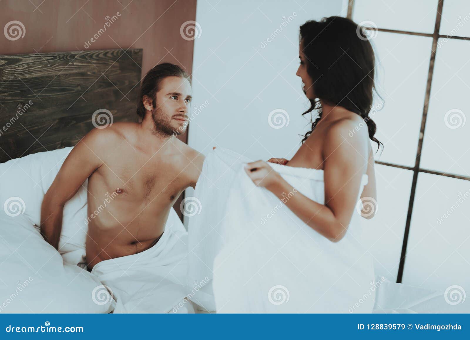 Topless Woman Naked Man