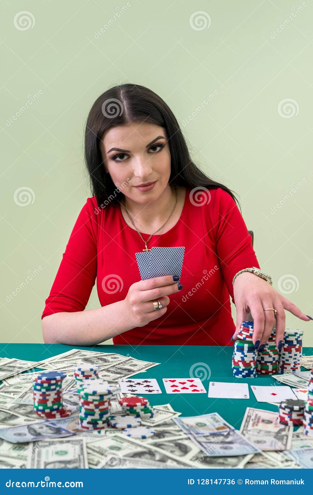 Brunette Going Make a Bet in Casino Stock Photo - Image of brunette ...