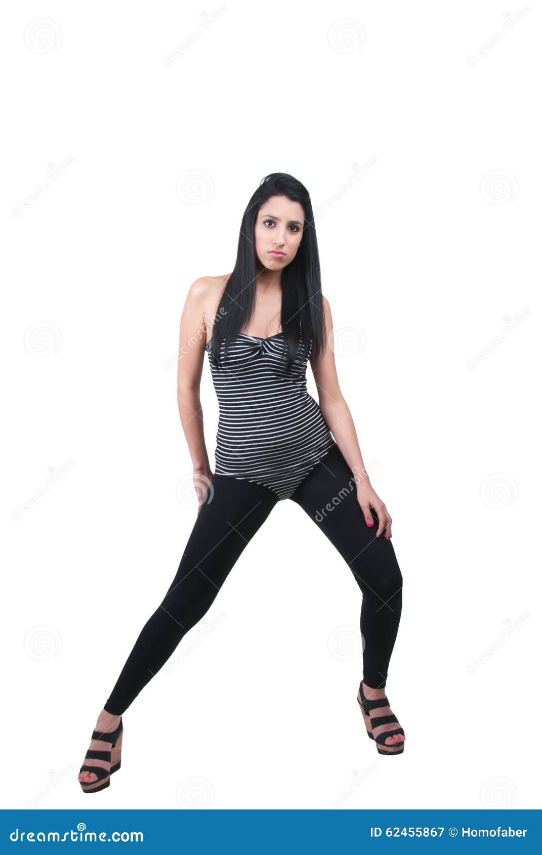 Premium Photo  A woman 's legs in her black leggings