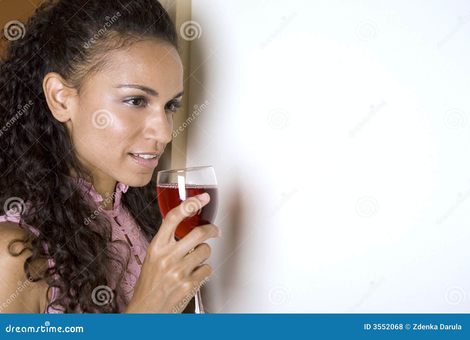 and red wine stock photo. Image of young, female 3552068