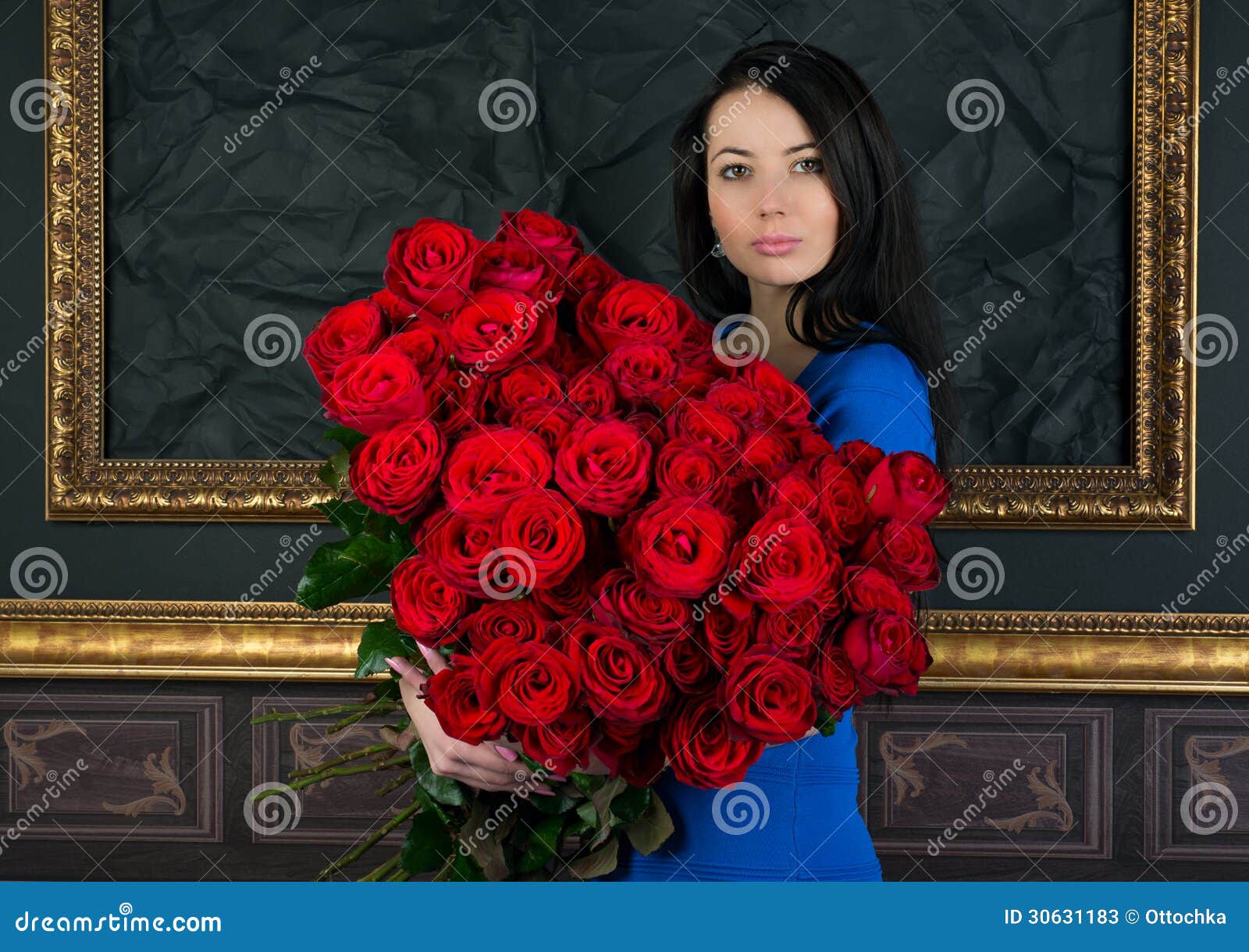 Big Bouquet of Red Roses