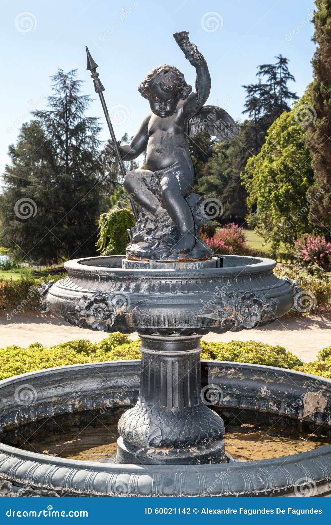 Brunnen Im Garten Santiago Tun Chile Stockfoto - Bild von ...