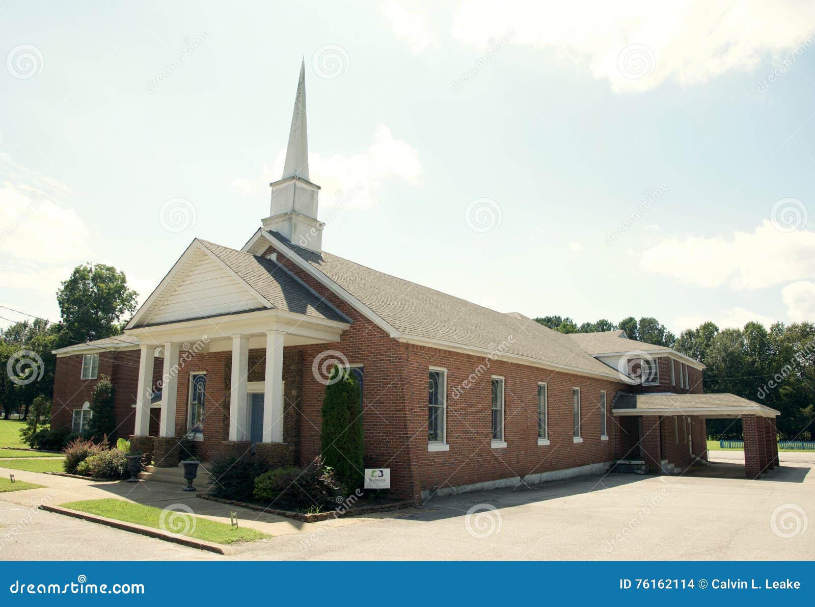 Brunswick Baptist Church Bartlett, TN Imagen de archivo editorial
