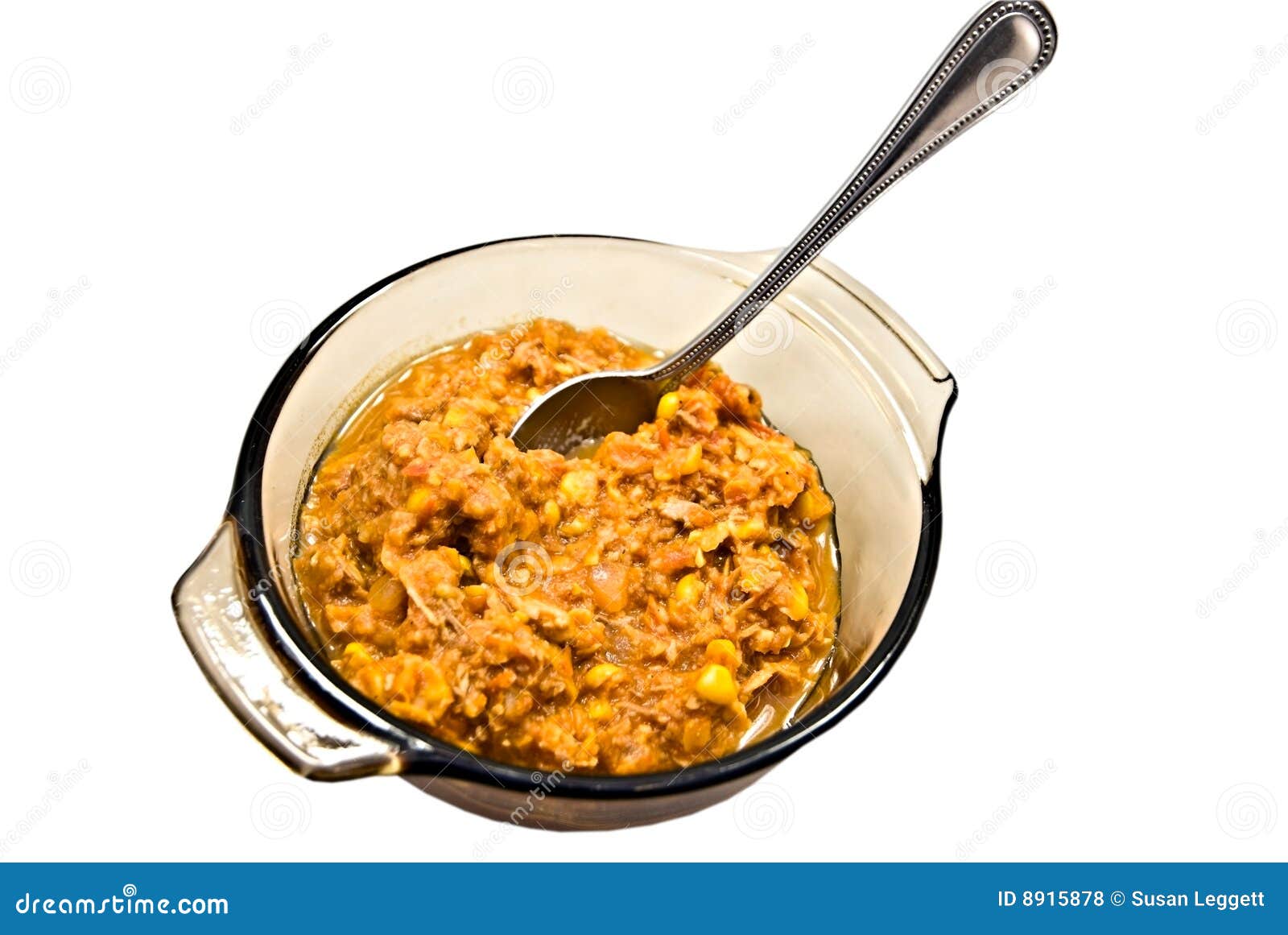 Brunswick Stew in Glass Bowl Stock Photo Image of garden, isolated