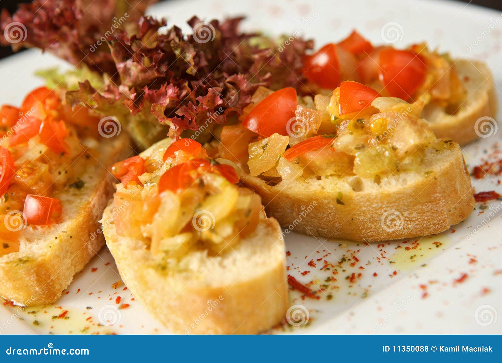 Bruschetta bread stock photo. Image of cuisine, pepper 11350088