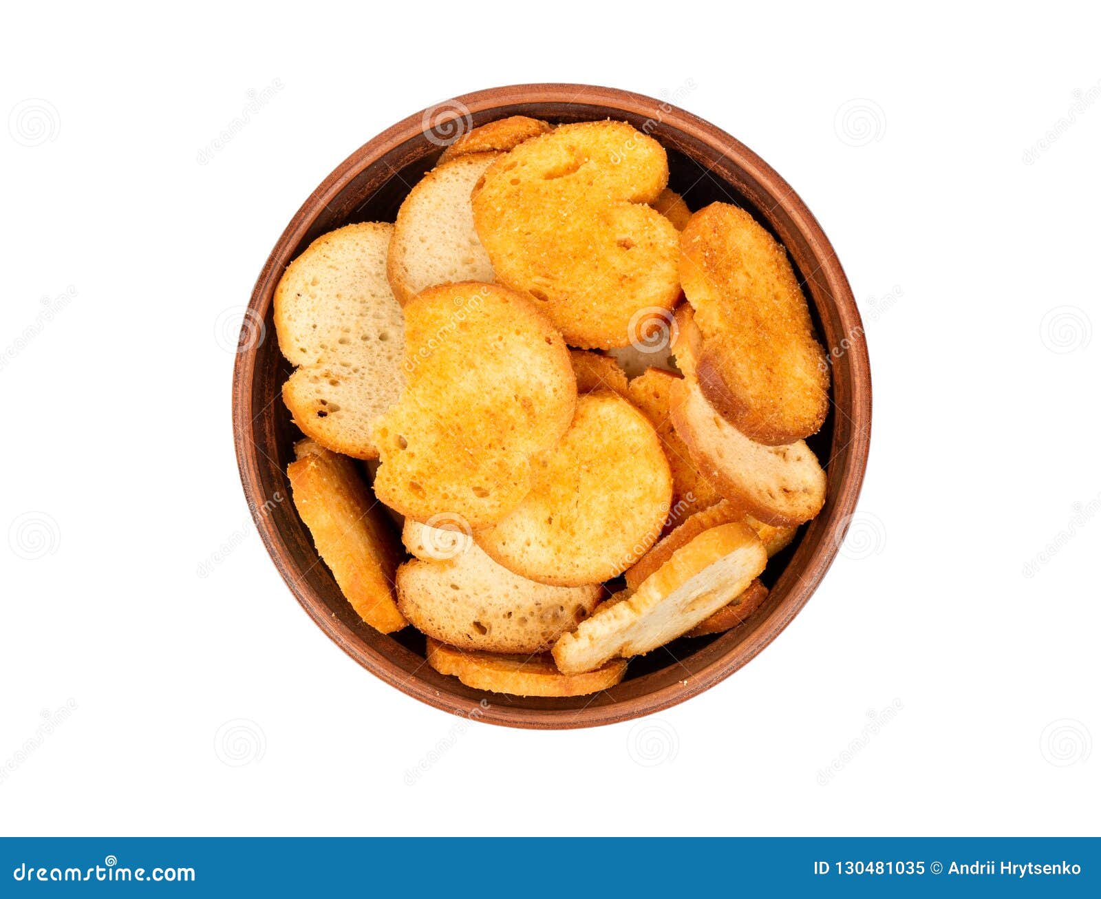 Bruschetta Crackers in a Bowl Stock Image Image of bread, cookies