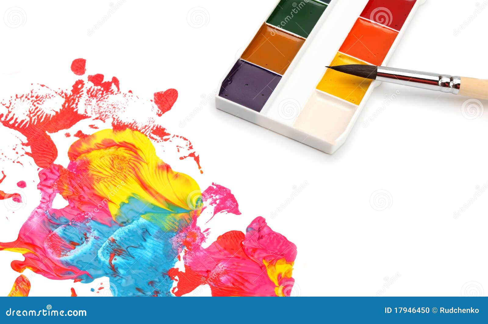 Brush and abstract paint stock photo. Image of colour 17946450