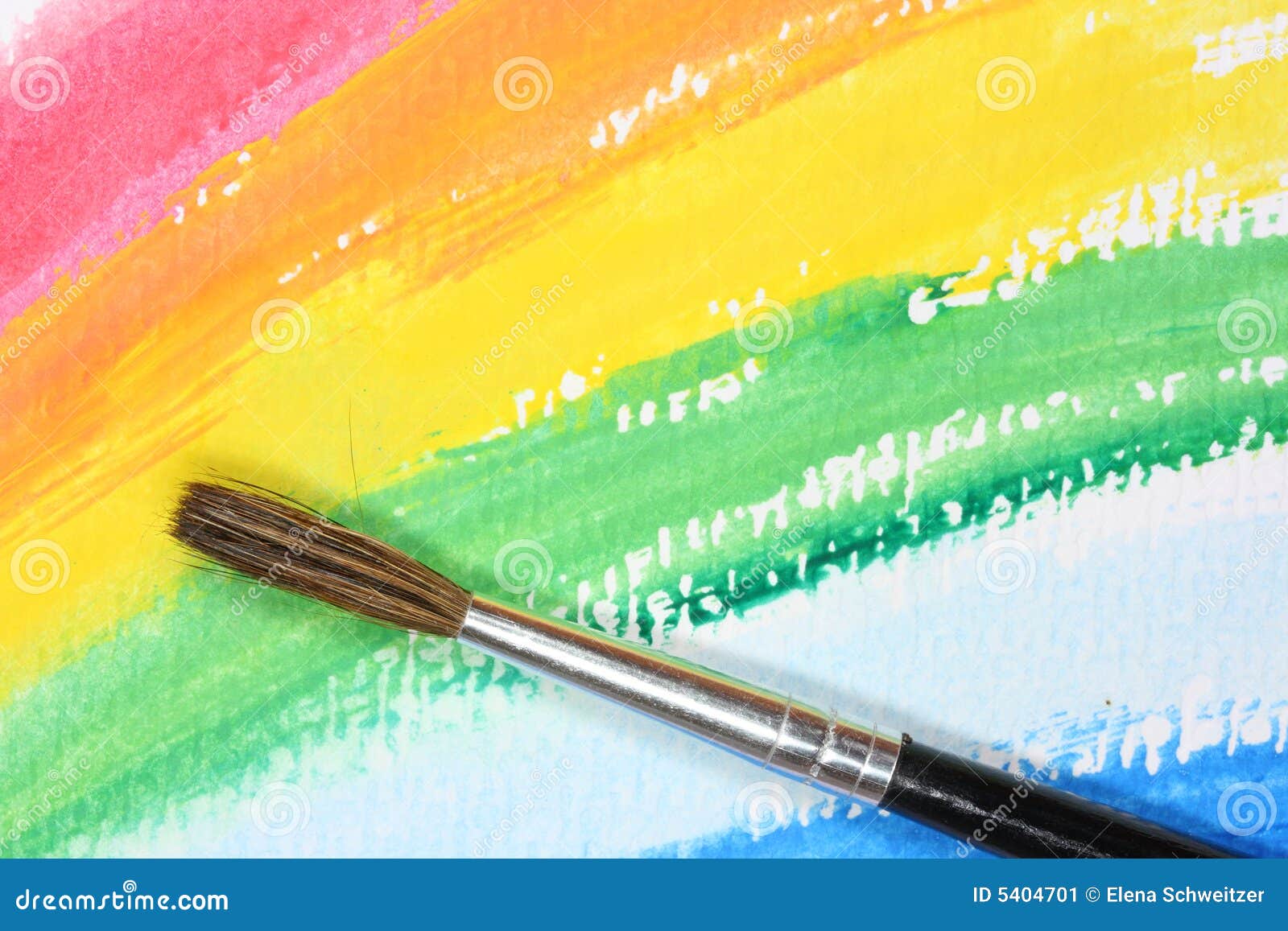 Brush on abstract paint stock image. Image of brush, watercolor 5404701