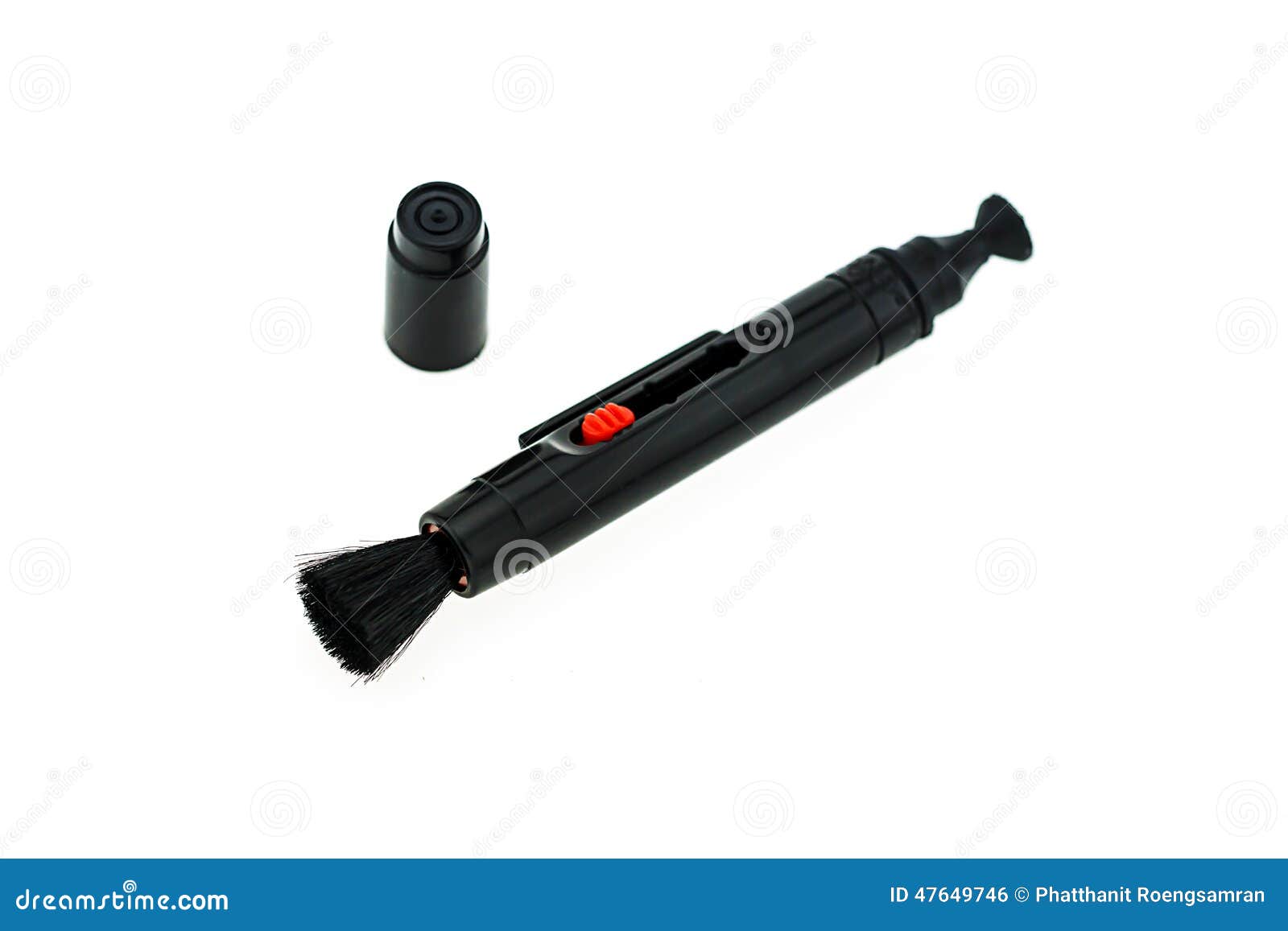 Brush Clean Camera Lens on White Background Stock Photo Image of cmos