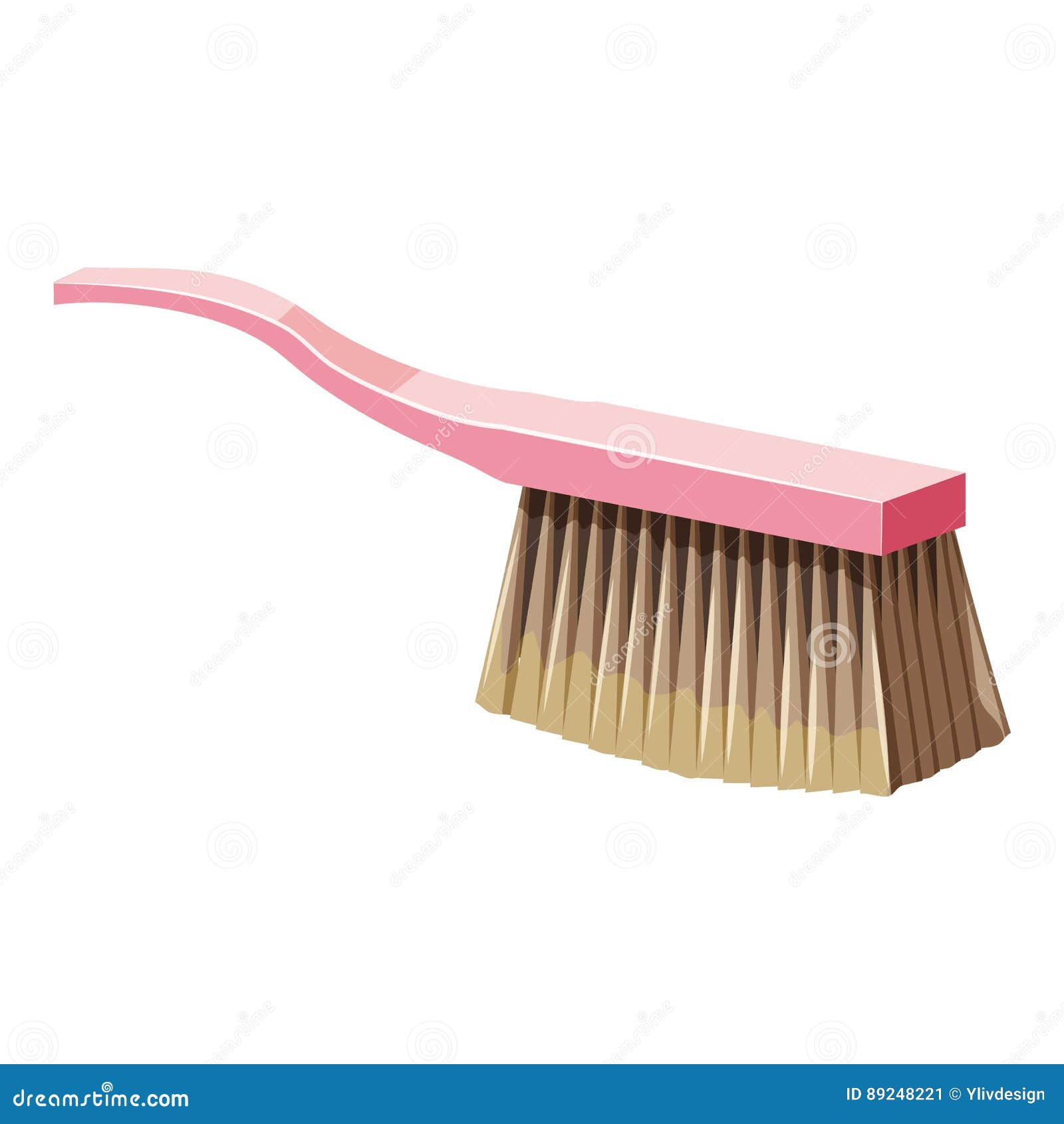 Brush for Cleaning Icon, Cartoon Style Stock Vector Illustration of cloth, cleanup 89248221
