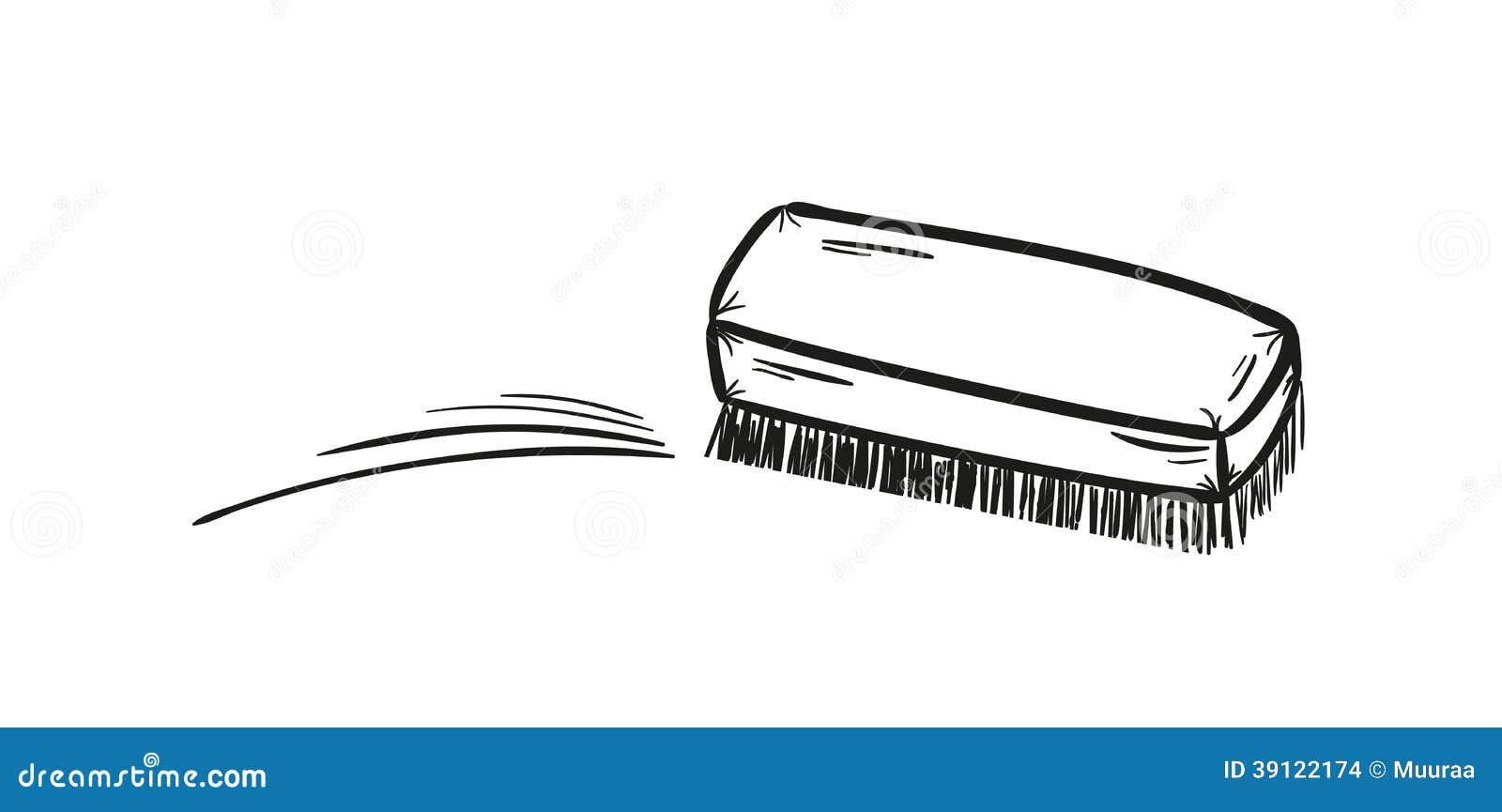 Brush and cleaning up stock vector. Illustration of draw 39122174