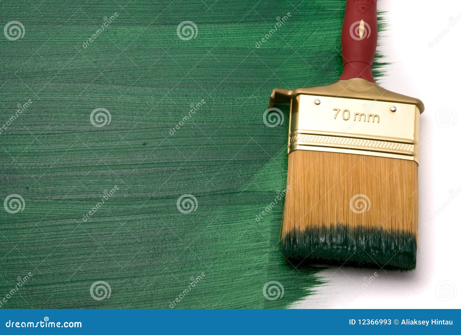 Brush with green paint stock image. Image of clean, imagination 12366993