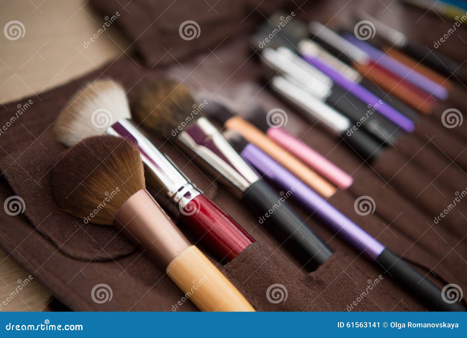 Brush set stock image. Image of brush, fluffy, beauty 61563141