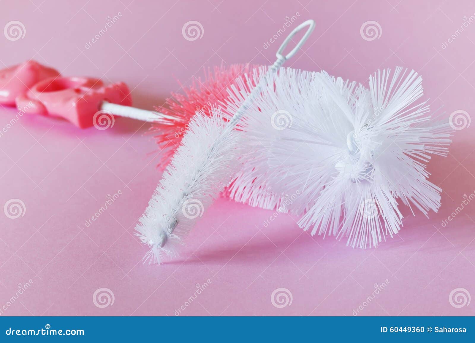 Brush for washing dishes stock photo. Image of accessory 60449360