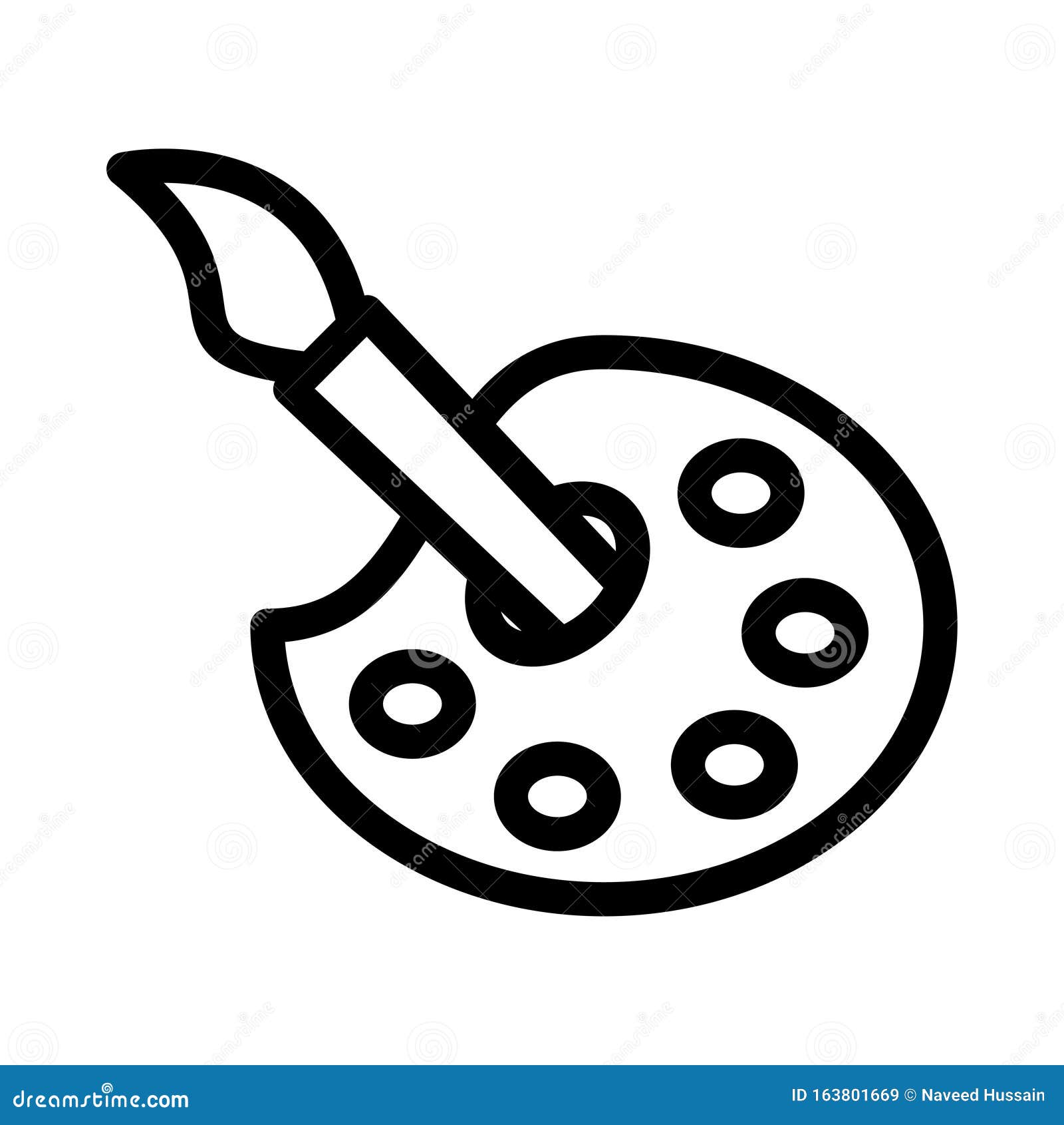 brushcolor  thin line icon